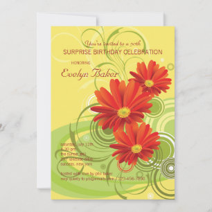 Invitación a Gerbera Daisies