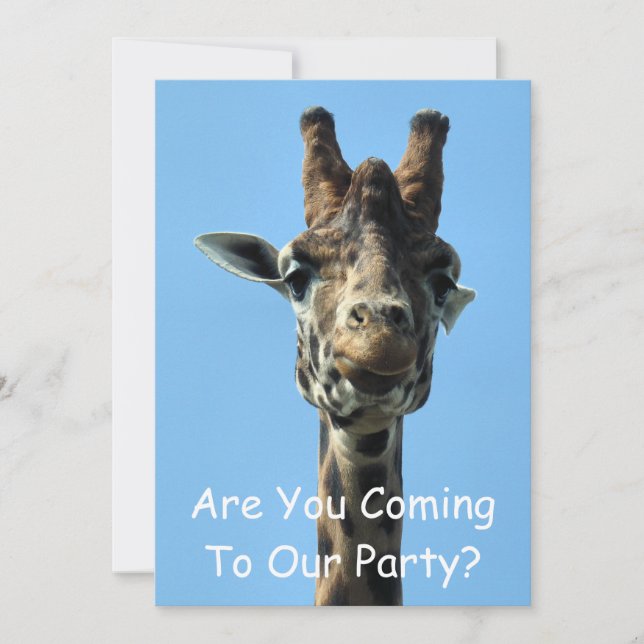 Invitación a GIRAFFE (Anverso)