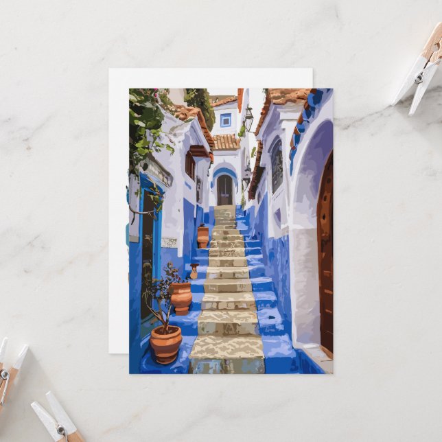 Invitación A Glimpse Back: Chefchaouen's Vintage Treasures (Anverso/Reverso In Situ)