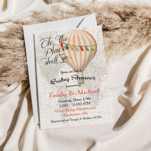 Invitación a globo de aire caliente para Chica de