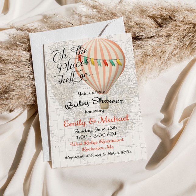 Invitación a globo de aire caliente para Chica de  (Subido por el creador)