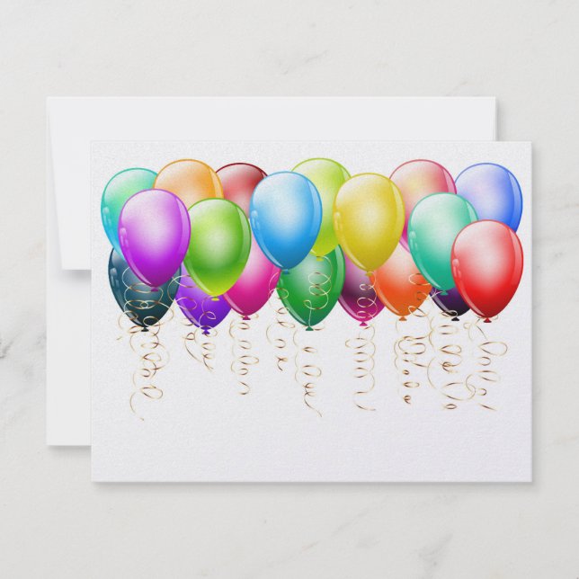 Invitación a globos (Anverso)