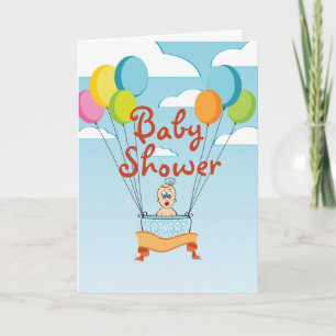 Invitación a globos Baby Shower
