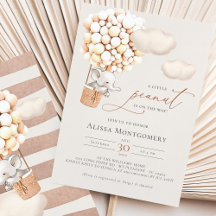 Invitación a globos elefantes de aire caliente