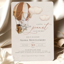 Invitación a globos elefantes de aire caliente