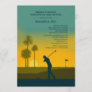 Invitación a Golfer por la mañana