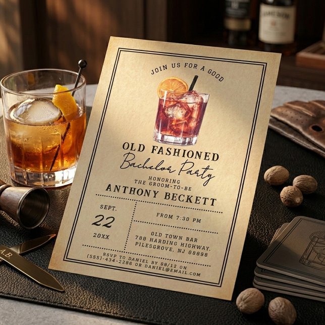 Invitación A Good Old Fashioned Bachelor Party (Subido por el creador)