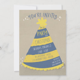 Invitación a Gorra de cumpleaños