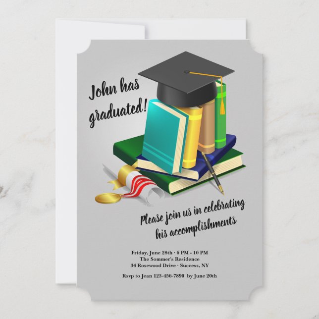 Invitación a graduación (Anverso)