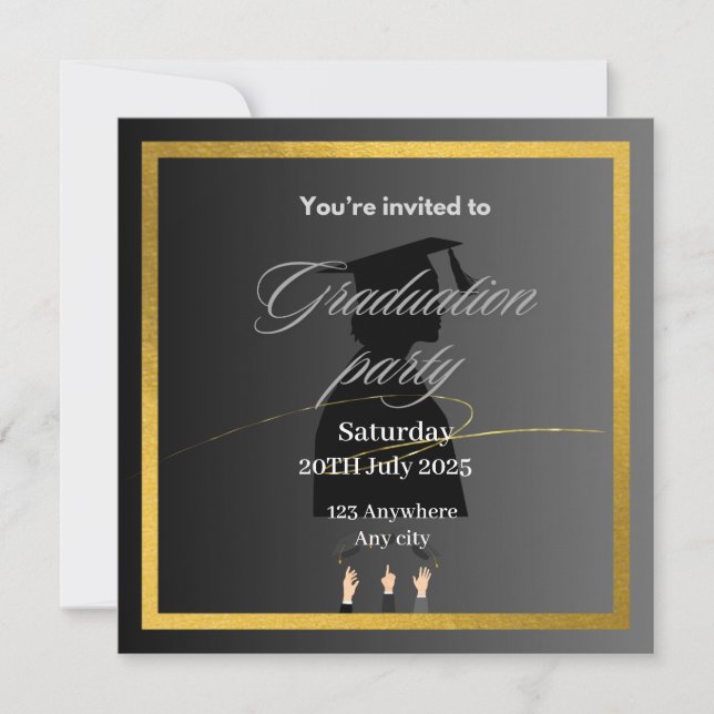 Invitación a graduación (Anverso)