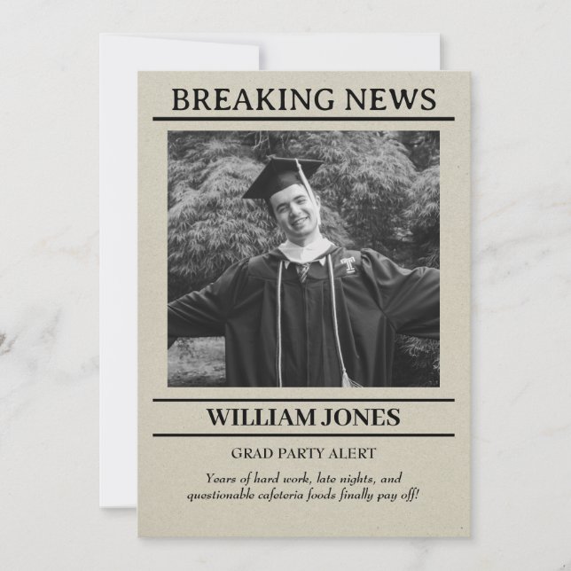 Invitación a graduación (Anverso)