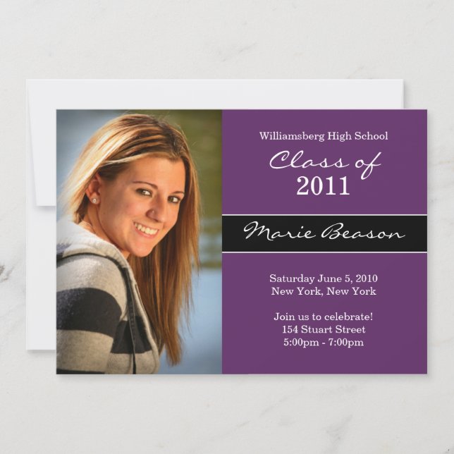 Invitación a graduación (Anverso)