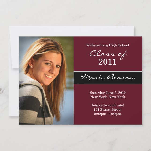 Invitación a graduación (Anverso)