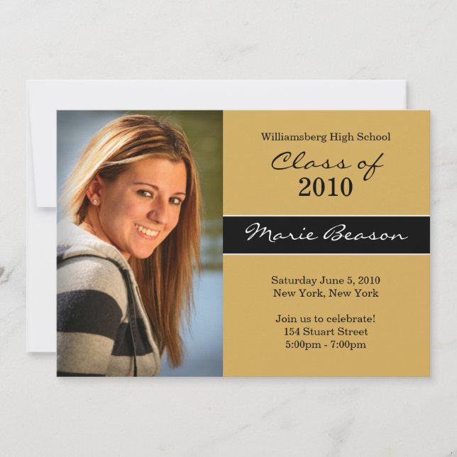 Invitación a graduación (Anverso)