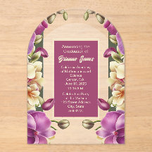 Invitación a graduación acrílica de orquídeas caut