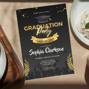 Invitación a graduación con clase