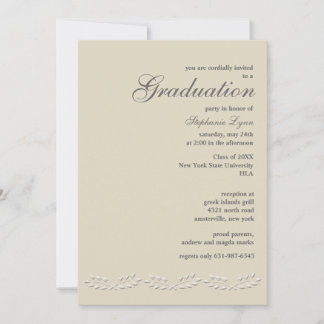 Invitación a graduación de Acentos de Hoja