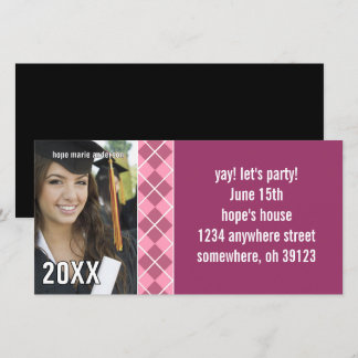 Invitación a graduación de Argyle Senior Pictures