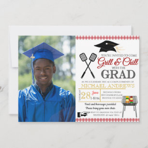 Invitación a graduación de barbacoa