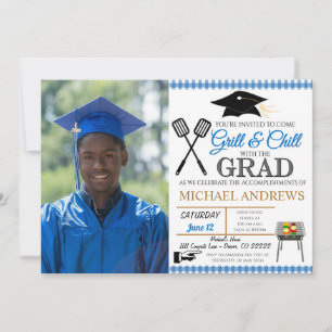 Invitación a graduación de barbacoa