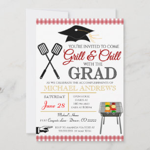 Invitación a graduación de barbacoa