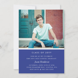 Invitación a graduación de bloques de color