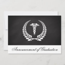 Invitación a graduación de Caduceus Laurel