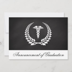 Invitación a graduación de Caduceus Laurel