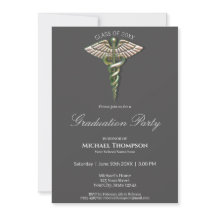 Invitación a graduación de Caducto Holográfico Cro