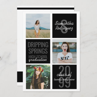 Invitación a graduación de cajas de diversión de 3