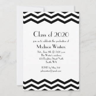 Invitación a graduación de Chevrons
