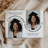 Invitación a graduación de Chica fotográfico de do