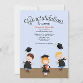 Invitación a graduación de Chica joven