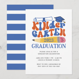 Invitación a graduación de clase Kindergarten