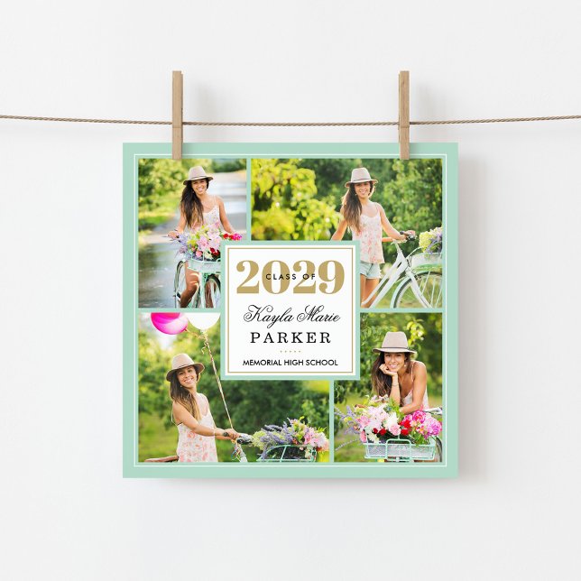 Invitación a graduación de Collage de fotos con cl (Subido por el creador)