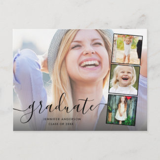Invitación a graduación de Collage de fotos de gui