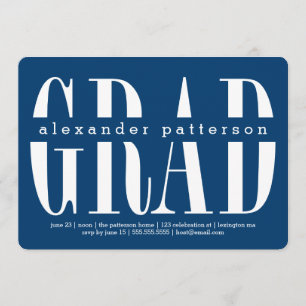Invitación a graduación de color de Personalizado 