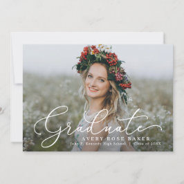 Invitación a graduación de color EDITABLE de elega