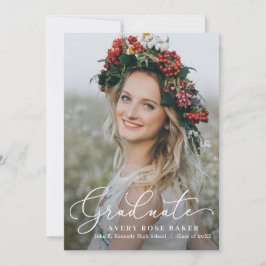 Invitación a graduación de color EDITABLE de elega