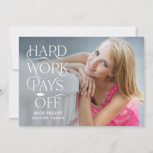 Invitación a graduación de color editable de grado