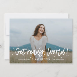 Invitación a graduación de color editable de Outlo