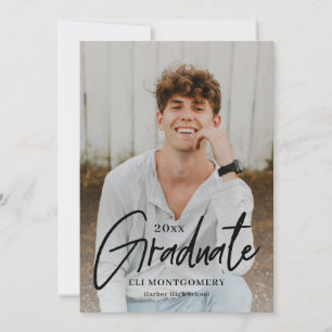 Invitación a graduación de color editable de palab