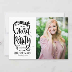 Invitación a graduación de COLOR EDITABLE de panca