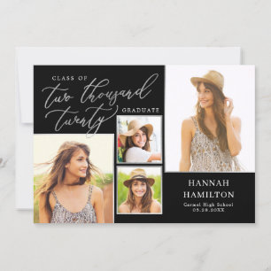 Invitación a graduación de color editable por año 