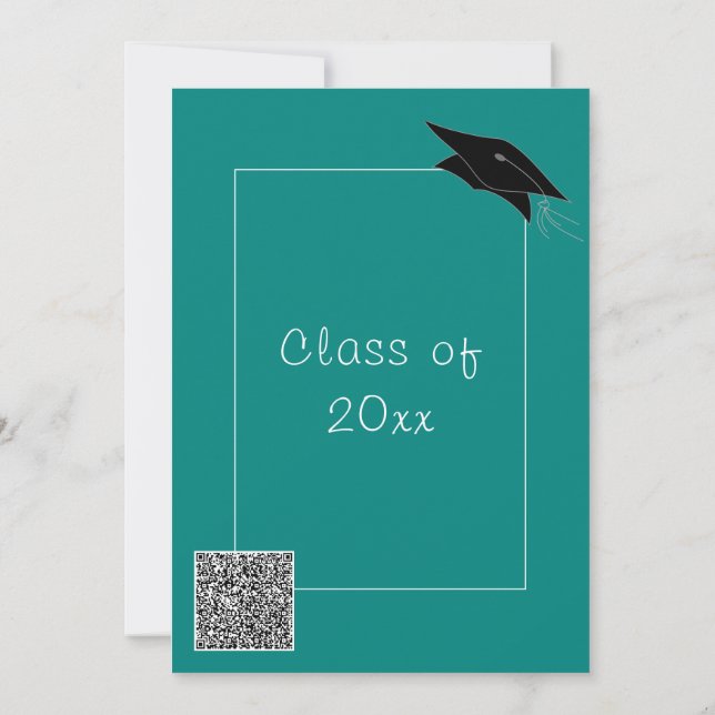 Invitación a graduación de colores del Personaliza (Reverso)