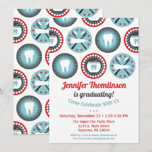 Invitación a graduación de dentista higienista den