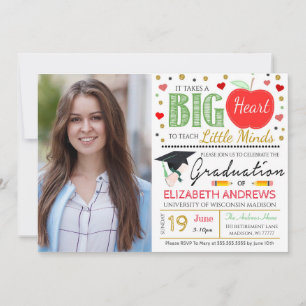 Invitación a graduación de docente