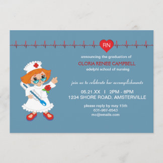 Invitación a graduación de enfermeras