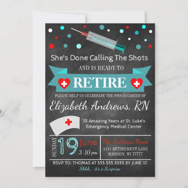 Invitación a graduación de enfermeras (Anverso)