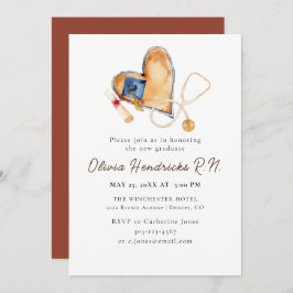 Invitación a graduación de Enfermería de estetiosc